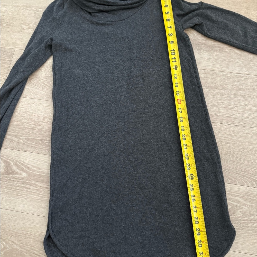Charcoal Gray Cowl Neck Dress - Picture 6 of 6